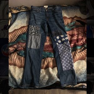 Current Elliot Patchwork Jeans size 27-0